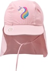 UV Bademütze mit Nackenschutz & Einhorn-Motiv, rosa, Gr. 50/51 von PUSBLU im aktuellen dm-drogerie markt Prospekt für 7,90 €