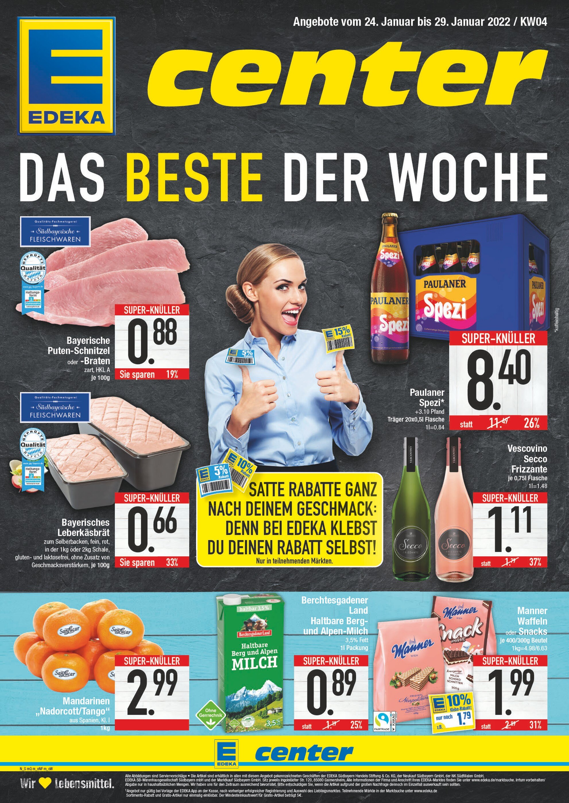 EDEKA Prospekt für München mit 20 Seiten EDEKA Prospekt für München: "Das Beste der Woche", 20 Seiten, 24.01.2022 - 29.01.2022
