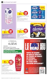 Prix et réduction Serviettes Hygiéniques dans le prospectus Intermarché en cours Offre Serviettes Hygiéniques dans le catalogue Intermarché du moment à la page 24