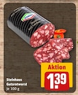 Gutsrotwurst im Angebot bei REWE in Buxtehude Gutsrotwurst Angebote von Steinhaus bei REWE Buxtehude für 1,39 €