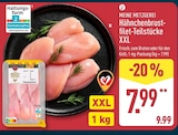 Hähnchenbrustfilet-Teilstücke XXL von MEINE METZGEREI für 7,99 € bei ALDI Nord im Angebot Hähnchenbrustfilet-Teilstücke XXL von MEINE METZGEREI im aktuellen ALDI Nord Prospekt