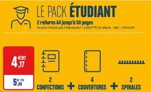 Bureau Vallée Les Clayes-sous-Bois - Le pack étudiant Promo Le pack étudiant dans le catalogue Bureau Vallée "Impressionnant !" à Les Clayes-sous-Bois