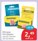 Ohrstöpsel von Ohropax für 2,49 € bei budni im Angebot Ohrstöpsel von Ohropax im aktuellen budni Prospekt