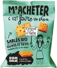 SABLÉS BIO OLIVES ET THYM - RAMDAM à 2,79 € dans le catalogue Intermarché Express