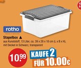 Stapelbox im V-Markt Prospekt Stapelbox von rotho im aktuellen V-Markt Prospekt für 10,99 €