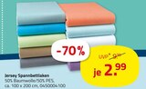 Jersey Spannbettlaken Angebot im ROLLER Prospekt für 2,99 €