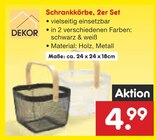 Schrankkörbe, 2er Set im Angebot bei Netto Marken-Discount in Siegburg Schrankkörbe, 2er Set Angebote von DEKOR bei Netto Marken-Discount Siegburg für 4,99 €