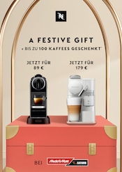 Aktueller Nespresso Prospekt mit Kaffeeautomat, "A Festive Gift", Seite 1