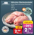 Aktuelles Hähnchen-Oberkeulensteaks Angebot bei Netto Marken-Discount in Würzburg ab 2,79 €