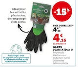 Gants plantation - U dans le catalogue Super U