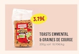Toasts emmental & graines de courge - Naturalia dans le catalogue Naturalia