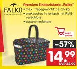 Premium Einkaufskorb im Angebot bei Netto Marken-Discount in Gera Premium Einkaufskorb Angebote von Falko bei Netto Marken-Discount Gera für 14,99 €