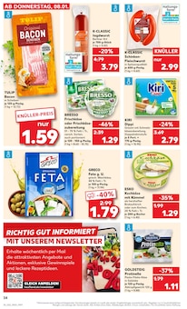 Grissini Angebot im Kaufland Prospekt, gültig von 08.01.2026 bis 14.01.2026 Grissini Angebot im aktuellen Kaufland Prospekt auf Seite 34