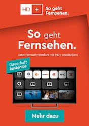 Aktueller HD+ Weitere Geschäfte Prospekt in Niersbach und Umgebung, "HD + So geht Fernsehen." mit 1 Seite, 01.10.2025 - 31.12.2025