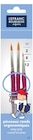 Pack de 3 Pinceaux ronds ergonomiques Lefranc Bourgeois Grippy - Lefranc Bourgeois dans le catalogue Fnac