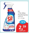 1 für Alles Fleckenspray von Sil für 2,59 € bei budni im Angebot 1 für Alles Fleckenspray von Sil im aktuellen budni Prospekt
