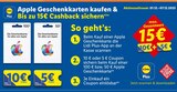 Apple Geschenkkarte 100€ von Apple im aktuellen Lidl Prospekt für 