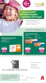 Aktueller mea - meine apotheke Prospekt "Unsere Juli-Angebote" für Neuss Aktueller mea - meine apotheke Prospekt für Neuss mit Seiten