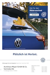 Volkswagen Prospekt für Rammingen: "Herbstliche Angebote.", 1 Seite, 01.09.2025 - 30.11.2025