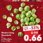 Kaufland Essen - Niederl./belg. Rosenkohl Angebot im Prospekt Niederl./belg. Rosenkohl bei Kaufland im Essen Prospekt für 0,66 €