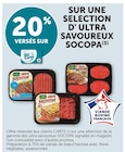 Promo 20% versés sur ma Carte U sur une sélection d'ultra savoureux Socopa à  dans le catalogue U Express à La Tremblade