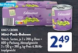 Mini-Pack-Bohnen Angebote von KING'S CROWN bei ALDI SÜD Darmstadt für 2,49 €