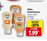 Lidl - Snack Saucen Angebot im Prospekt Snack Saucen bei Lidl im Prospekt "" für 1,99 €