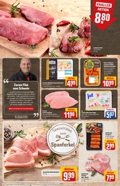 Aktueller REWE Prospekt mit Schweinefleisch, "Dein Markt", Seite 8