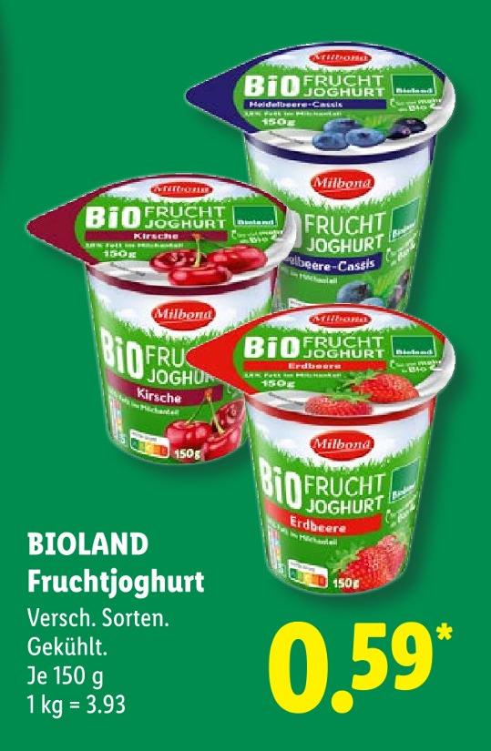 BIO Fruchtjoghurt Heidelbeere-Cassis