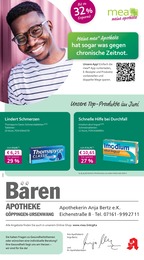 mea - meine apotheke Prospekt für Eschenbach mit 4 Seiten mea - meine apotheke Prospekt für Eschenbach: "Unsere Juni-Angebote", 4 Seiten, 01.06.2025 - 30.06.2025
