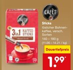 Sticks im Angebot bei Netto Marken-Discount in Albstadt Sticks Angebote von Cafet bei Netto Marken-Discount Albstadt für 1,99 €