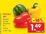 Paprika-Mix im Angebot bei Netto Marken-Discount in Elmshorn Paprika-Mix Angebote bei Netto Marken-Discount Elmshorn für 1,49 €