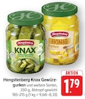 Knax Gewürzgurken im Angebot bei EDEKA in Ulm Knax Gewürzgurken Angebote von Hengstenberg bei EDEKA Ulm für 1,79 €