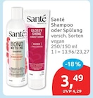 Shampoo oder Spülung von Santé im aktuellen budni Prospekt