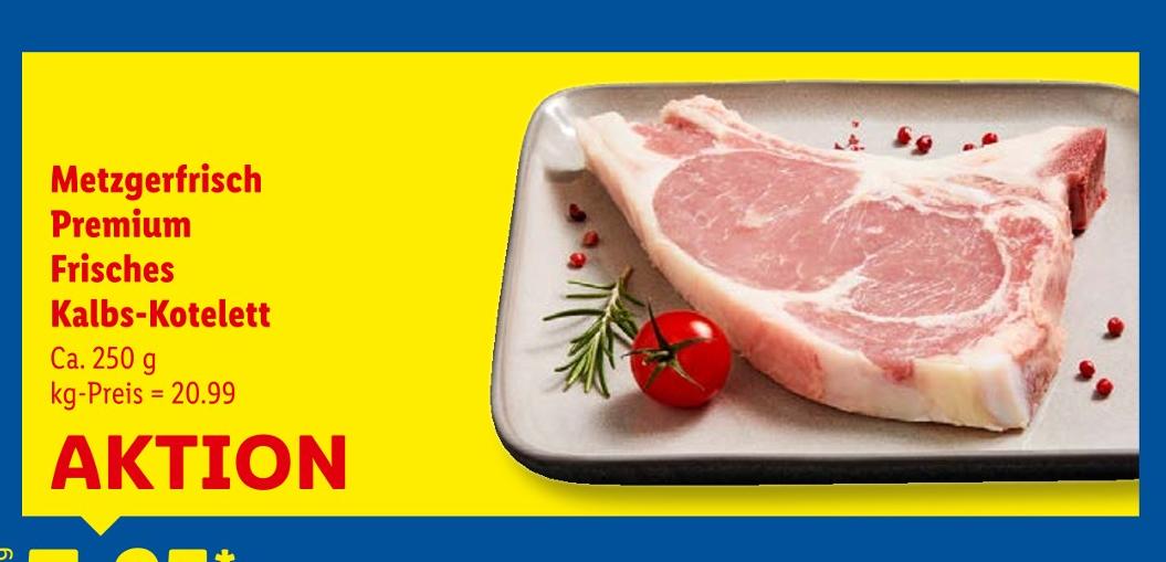 Premium Frisches Kalbs-Kotelett
