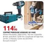 Coffret Perceuse Visseuse 18 V Nue - Makita en promo chez Rural Master Toulouse à 114,90 €
