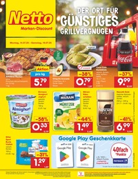 Netto Marken-Discount Prospekt für Düsseldorf: "Aktuelle Angebote", 67 Seiten, 14.07.2025 - 19.07.2025