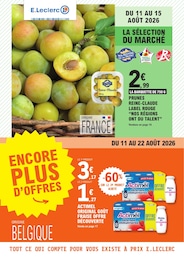 Catalogue Supermarchés E.Leclerc en cours à Le Mesnil-Vigot et alentours, TOUT CE QUI COMPTE POUR VOUS EXISTE À PRIX E.LECLERC, 28 pages, 11/08/2026 - 22/08/2026