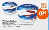 Rahmjoghurt von Weihenstephan im aktuellen tegut Prospekt für 0,59 €