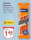 Aktuelles Polnische Kabanossi Geflügel Angebot bei GLOBUS in Braunschweig ab 1,49 €