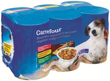 Carrefour Market Le Chesnay - Bon plan sur les boîtes et les barquettes chien Carrefour Promo Bon plan sur les boîtes et les barquettes chien Carrefour dans le catalogue Carrefour Market "Maintenant et moins cher !" à Le Chesnay