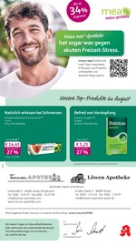 mea - meine apotheke Apotheken Prospekt der aktuellen Woche mit 4 Seiten, gültig von 01.08.2026 bis 31.08.2026, in Wesel und Umgebung Aktueller mea - meine apotheke Apotheken Prospekt in Wesel und Umgebung, "Unsere August-Angebote" mit 4 Seiten, 01.08.2026 - 31.08.2026