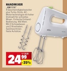 Handmixer HM 1110 im Angebot bei Marktkauf in Nürtingen Handmixer HM 1110 Angebote von Braun bei Marktkauf Nürtingen für 24,99 €