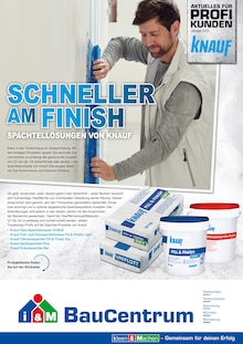i&M BauCentrum Prospekt SCHNELLER AM FINISH. mit 2 Seiten