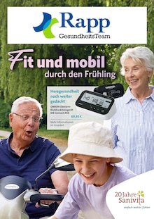 Rapp Gesundheitsteam GmbH Prospekt Fit und mobil durch den Frühling mit 6 Seiten