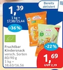 Kindersnack Bio-Laugen-Seepferdchen von Fruchtbar im aktuellen budni Prospekt