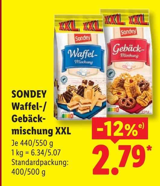 Waffel-Mischung XXL