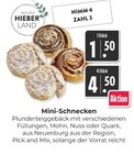 Mini-Schnecken Mohn Angebote bei Hieber Freiburg für 4,50 €