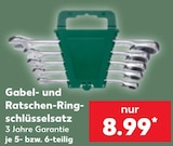 Gabel- und Ratschen-Ringschlüsselsatz im Angebot bei Kaufland in Solingen Gabel- und Ratschen-Ringschlüsselsatz Angebote bei Kaufland Solingen für 8,99 €