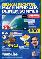 Aktueller EURONICS Elektromärkte Prospekt in Beckum und Umgebung, "GENAU RICHTIG. MACH MEHR AUS DEINEM SOMMER." mit 14 Seiten, 30.07.2025 - 10.08.2025